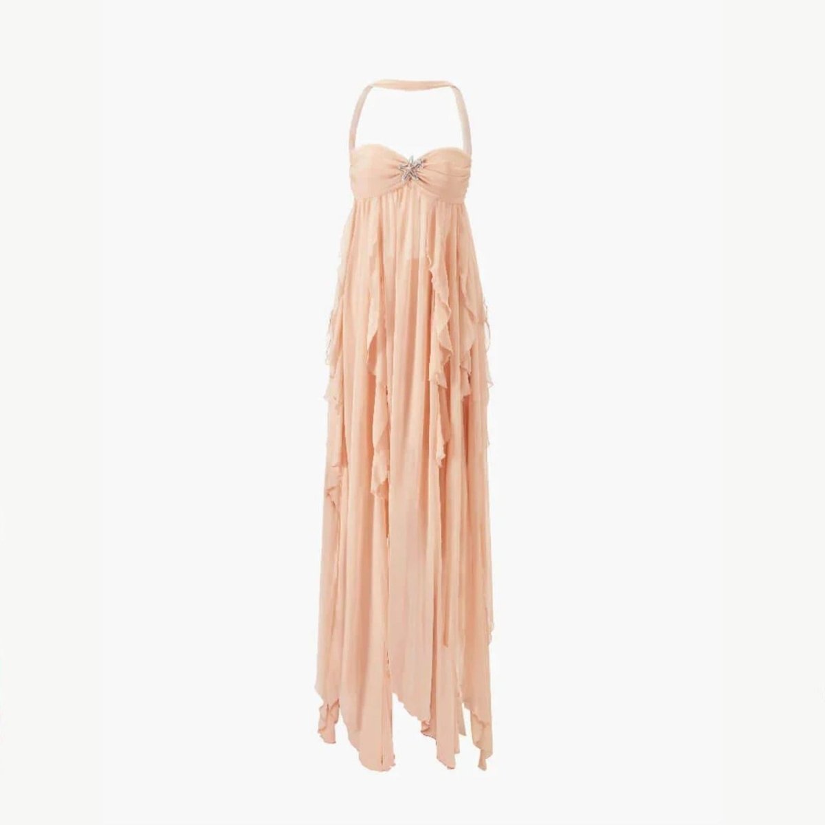 Zomerjurk Dames met Open Rug - Diamantster-detail