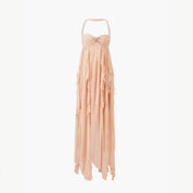 Zomerjurk Dames met Open Rug - Diamantster-detail
