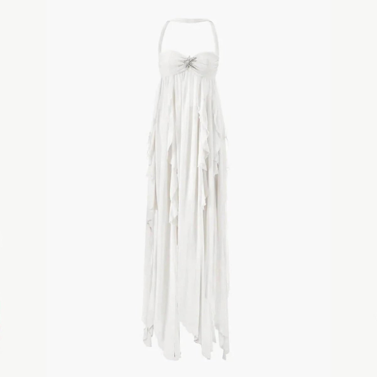 Zomerjurk Dames met Open Rug - Diamantster-detail