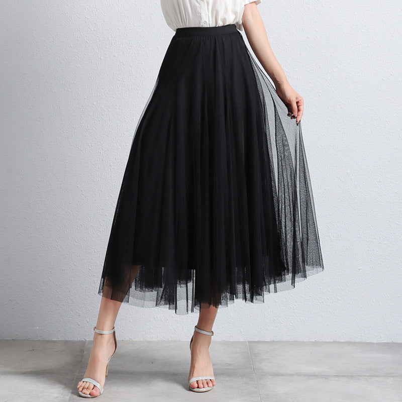 Midi Tule Rok Dames met Gelaagde Stof | Feestelijke Tutu Rok