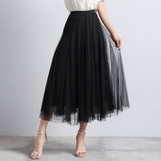 Midi Tule Rok Dames met Gelaagde Stof | Feestelijke Tutu Rok