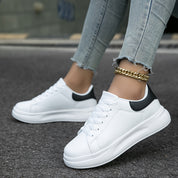 Dames sneakers | Comfortabele lage sportschoenen met dikke zool