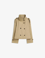 Kort dames trenchcoat jasje met ceintuur