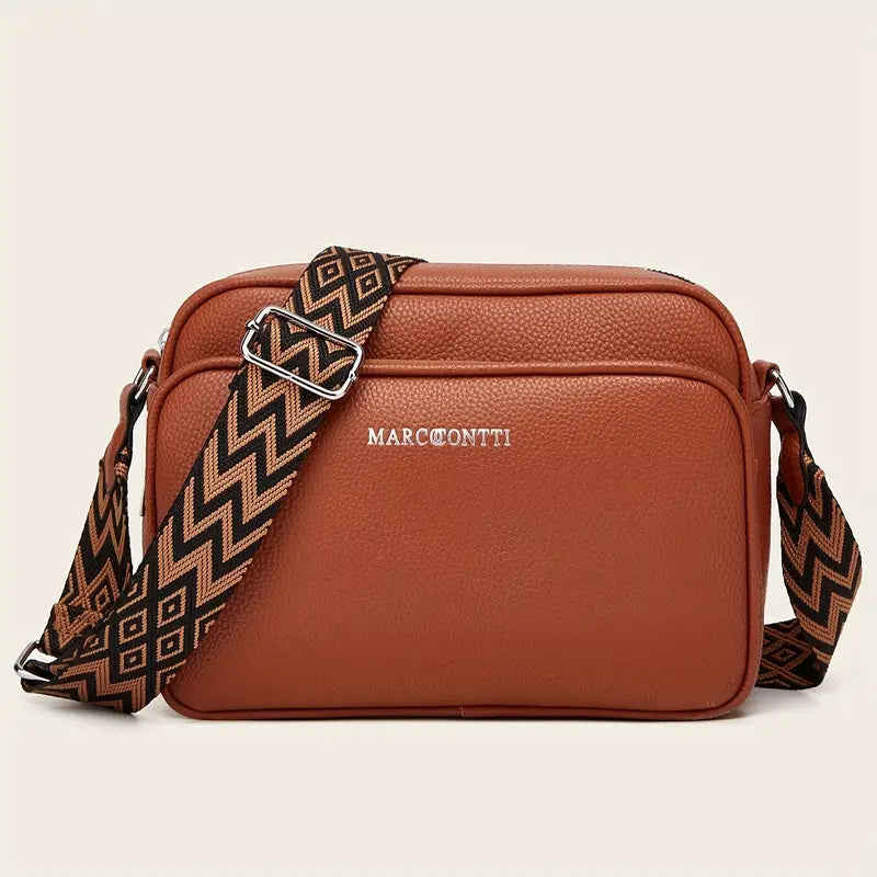 Dames Schoudertas | Medium crossbody tas met brede band