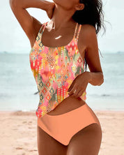 Dames tankini met bohemian print