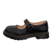 Dames mary jane schoenen met riempje - Ronde neus retro stijl
