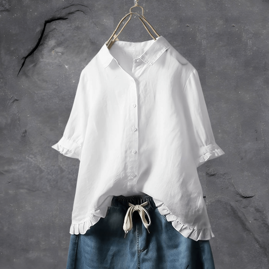 Dames blouse met klassieke pasvorm - Lente en zomer