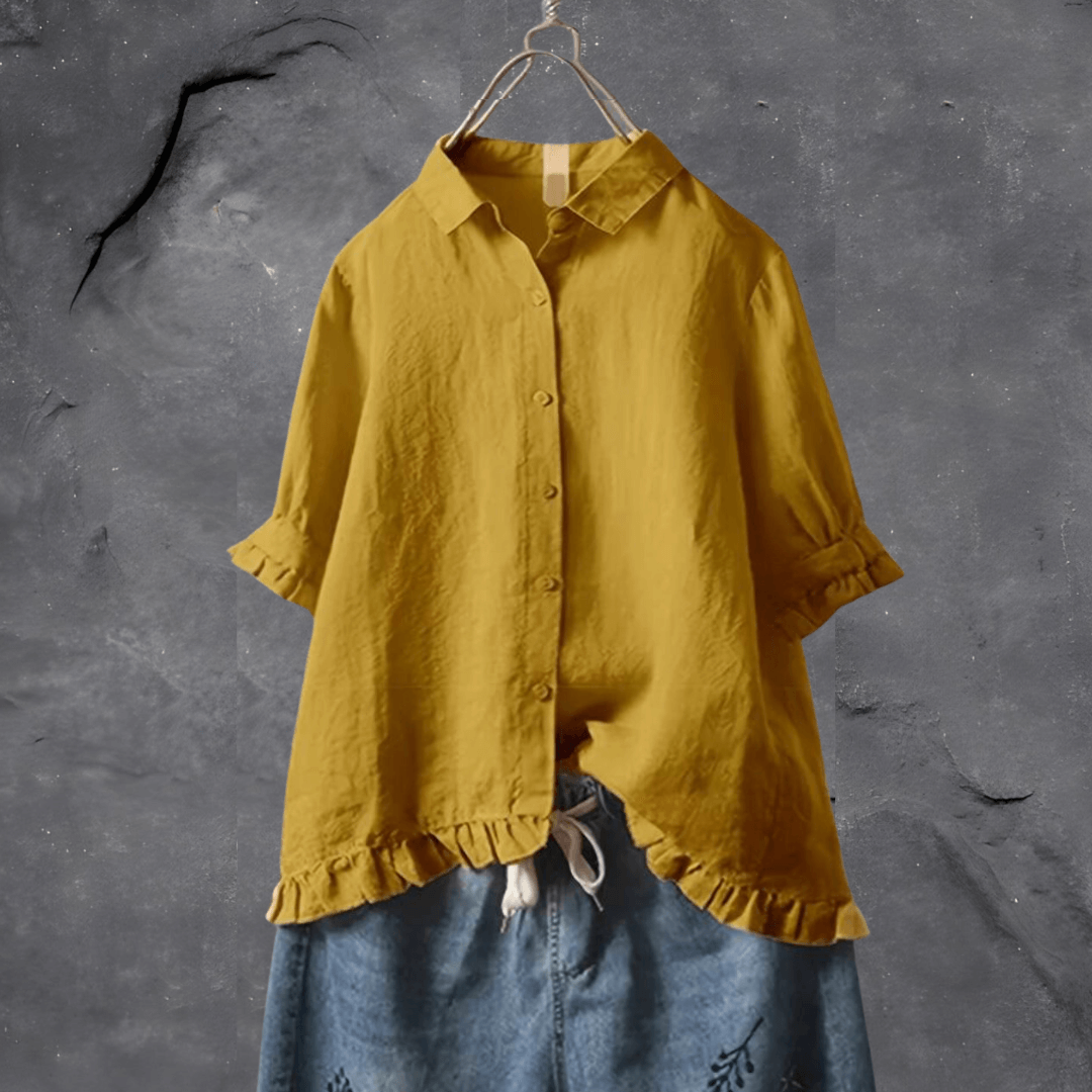 Dames blouse met klassieke pasvorm - Lente en zomer