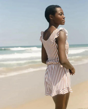 Women's swimsuit V-neck with built-in shorts and bra
