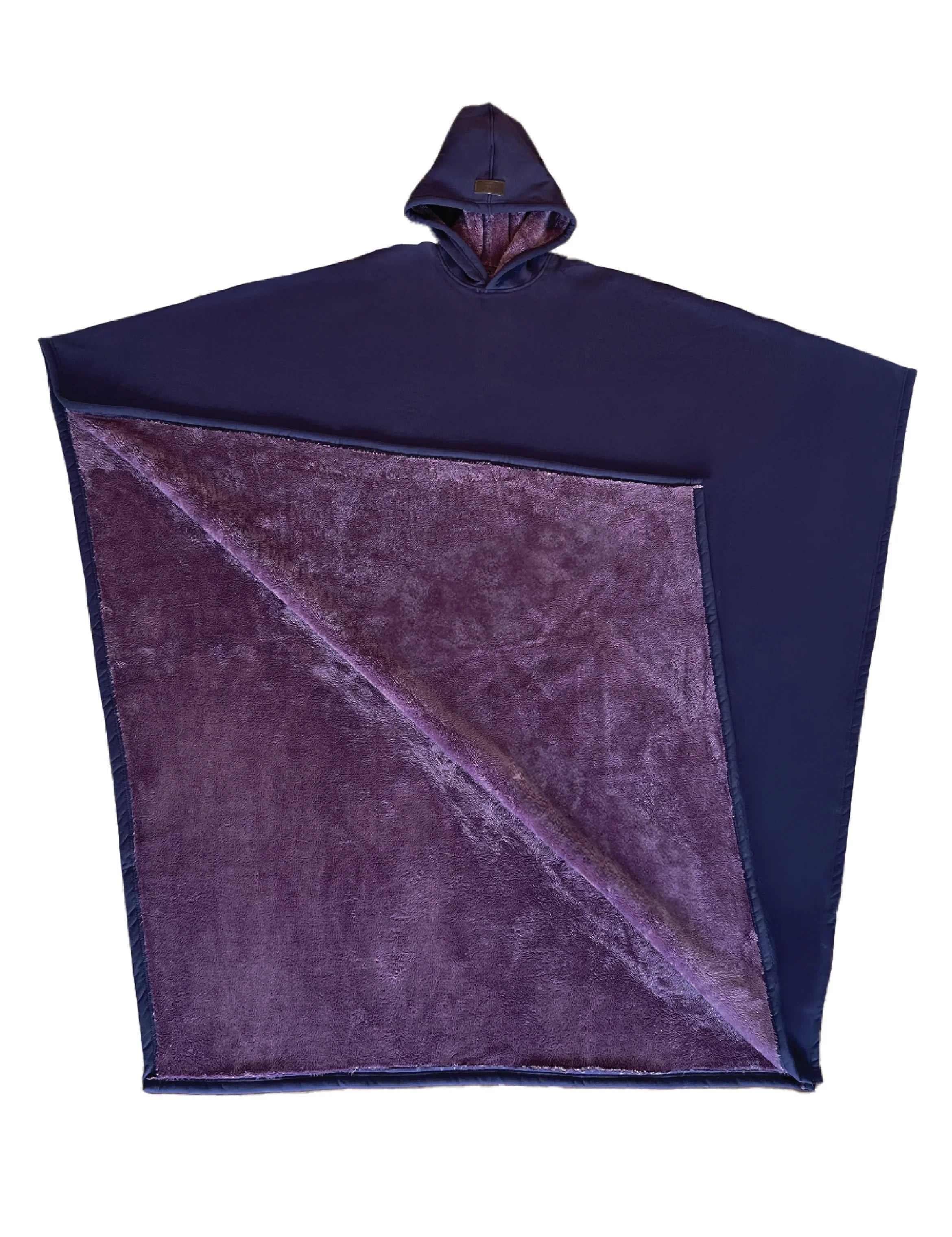 Deken met mouwen | Oversized trui met capuchon en pluche binnenkant