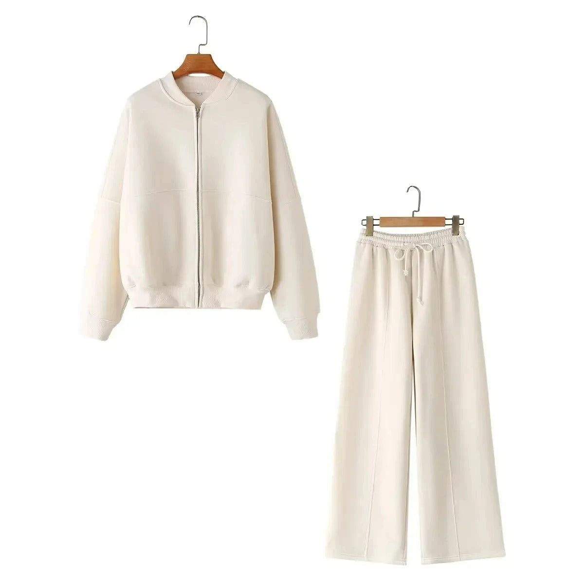 Dames loungewear set – Comfortabel tweedelig vest en broek