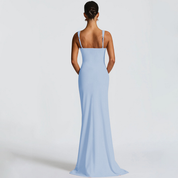 Elegante Maxi Jurk dames met Vierkante Halslijn