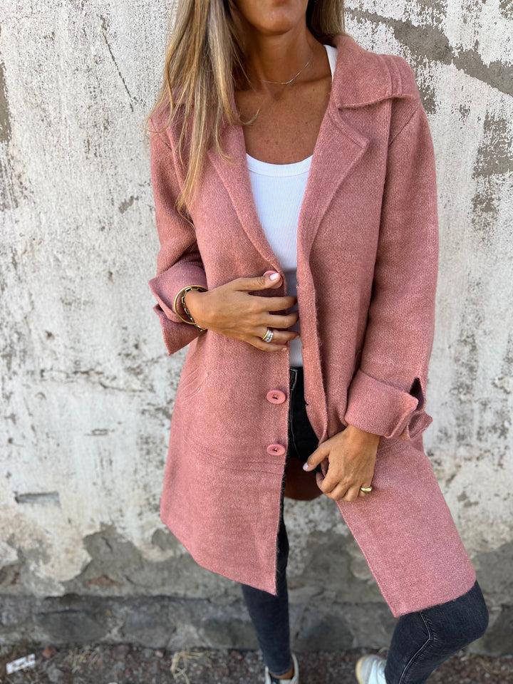 Dames Kort Vest met V-Hals | Fijn Gebreid Cardigan met Knoopsluiting