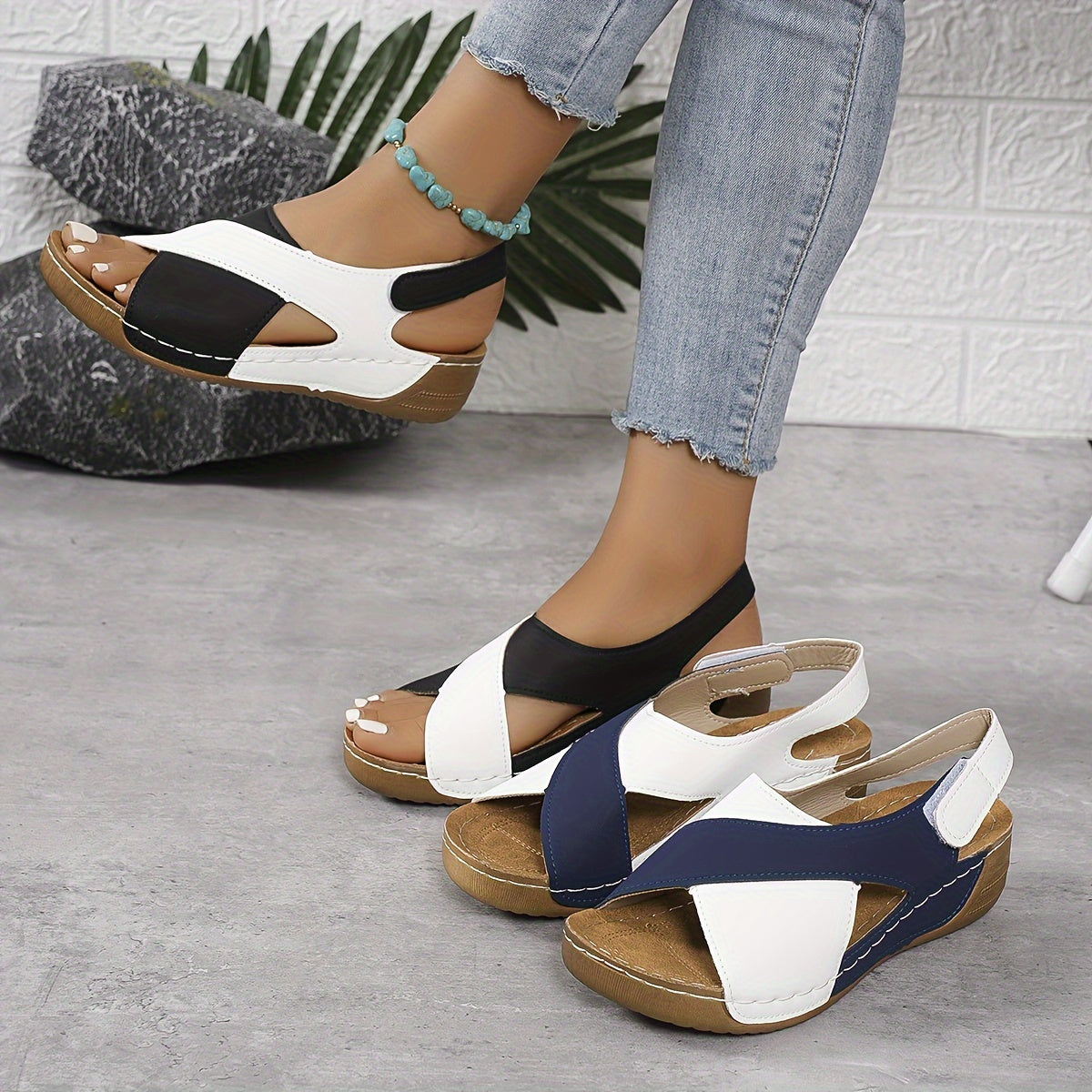 Dames sandalen voor lente en zomer met verstelbare bandjes