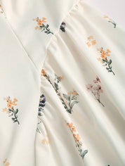 Dames mini zomerjurk mouwloos met stippen en V-hals