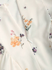 Dames mini zomerjurk mouwloos met stippen en V-hals