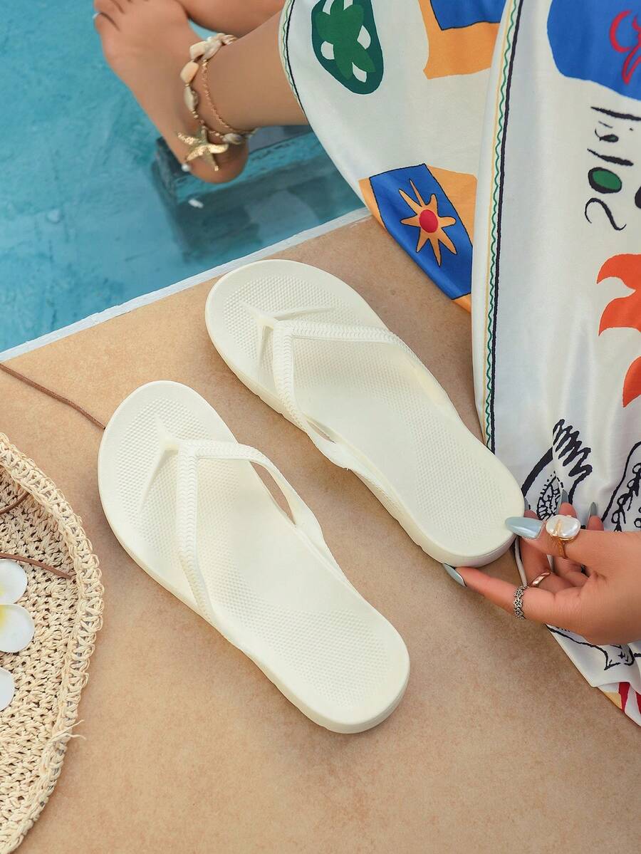 Dames slippers voor de zomer met extra dikke zool