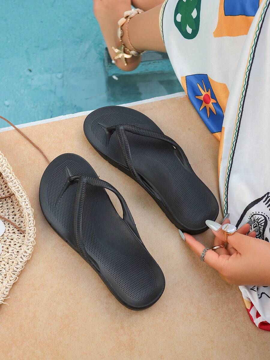 Dames slippers voor de zomer met extra dikke zool