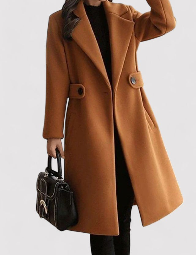 Elegante dames mantel | Getailleerde en lange pasvorm