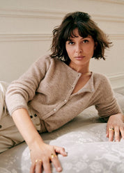 Dames cardigan voor de winter | Gebreid vest met knoopsluiting