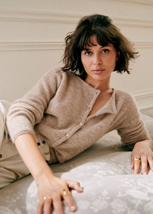 Dames cardigan voor de winter | Gebreid vest met knoopsluiting