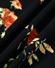 Dames zomerjurk maxi met V-hals en bloemenprint