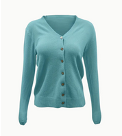 Basic dames vest | Dun gebreid vest met knoopsluiting