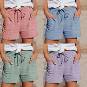 Dames zomershort met elastische tailleband