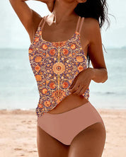 Dames tankini met bohemian print