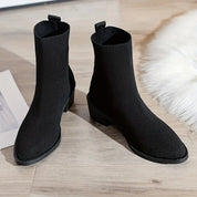Dames enkellaarsjes | Comfortabele chelsea boots met platte zool