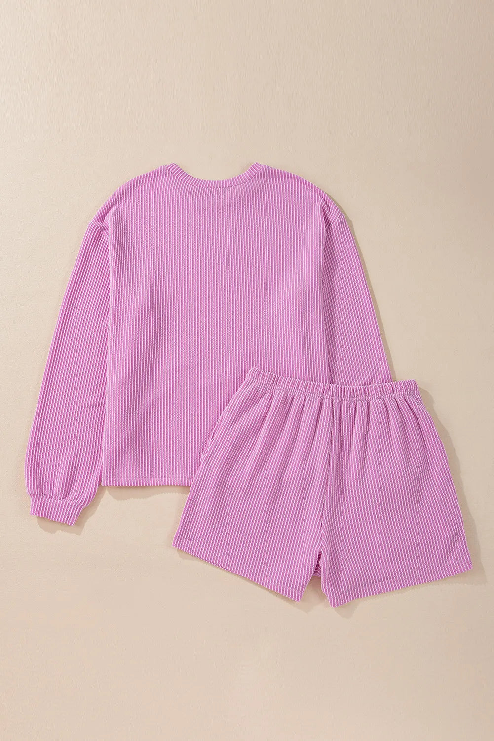 Dames loungewear set met sweater en korte broek