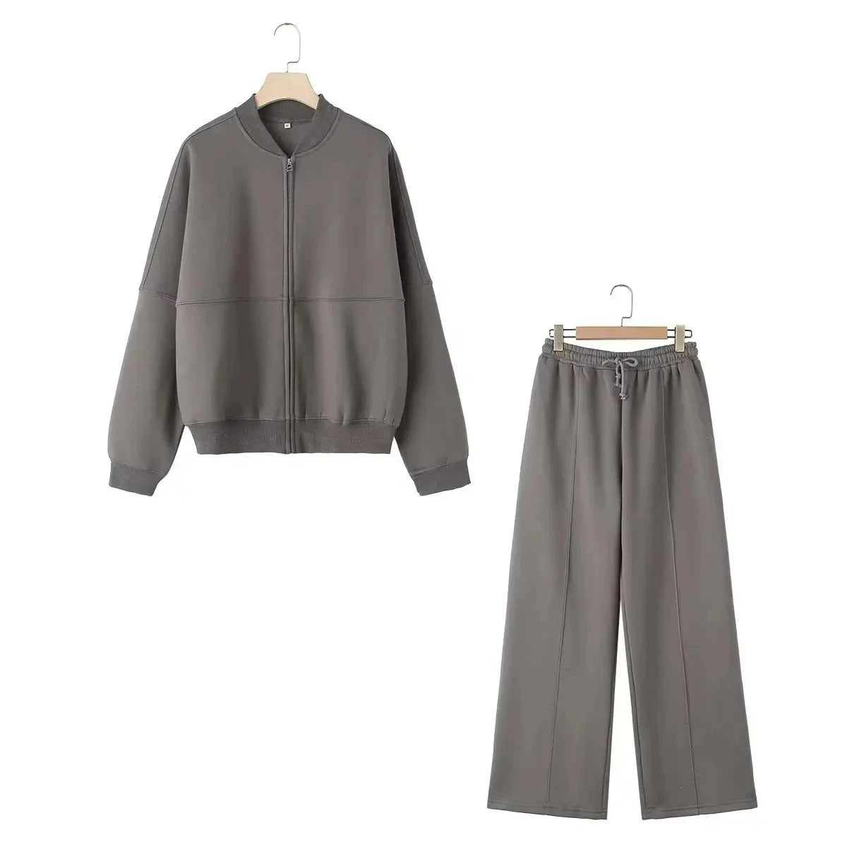 Dames loungewear set – Comfortabel tweedelig vest en broek