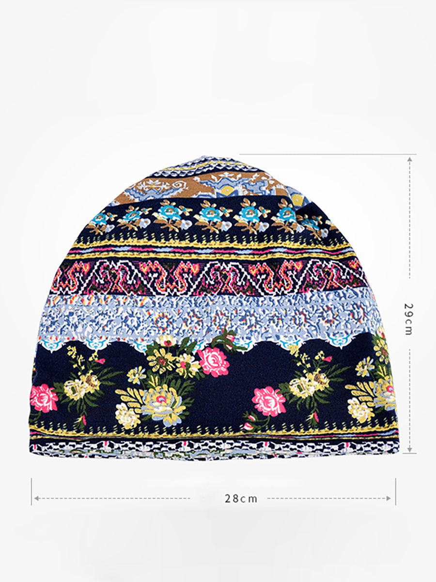 Dames muts | Boho print beanie