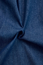 Denim zomer jumpsuit met wijde pijpen - Donkerblauwe spijkerstof