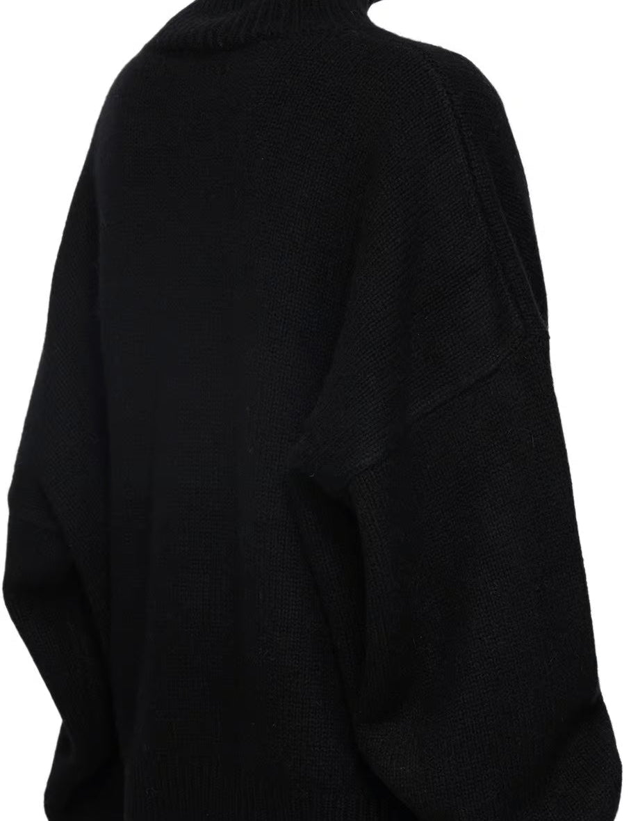 Oversized dames coltrui grofgebreid voor de winter