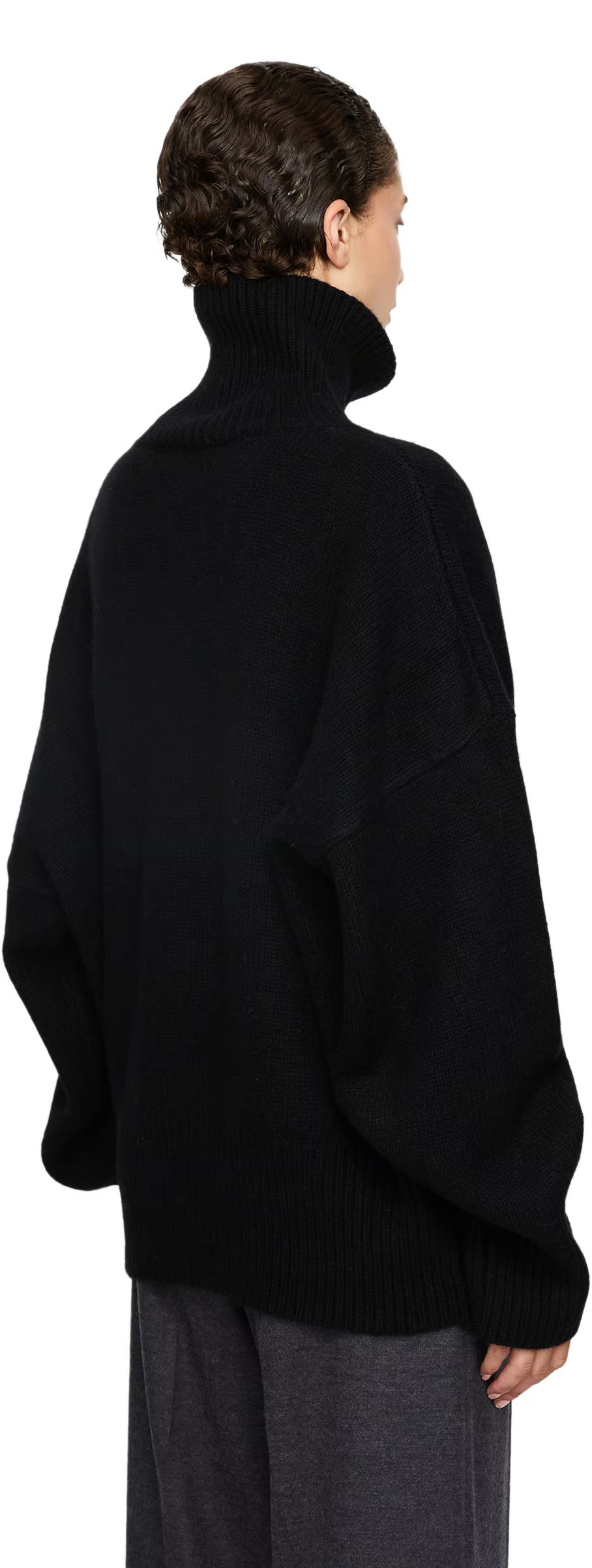 Oversized dames coltrui grofgebreid voor de winter