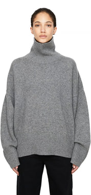 Oversized dames coltrui grofgebreid voor de winter