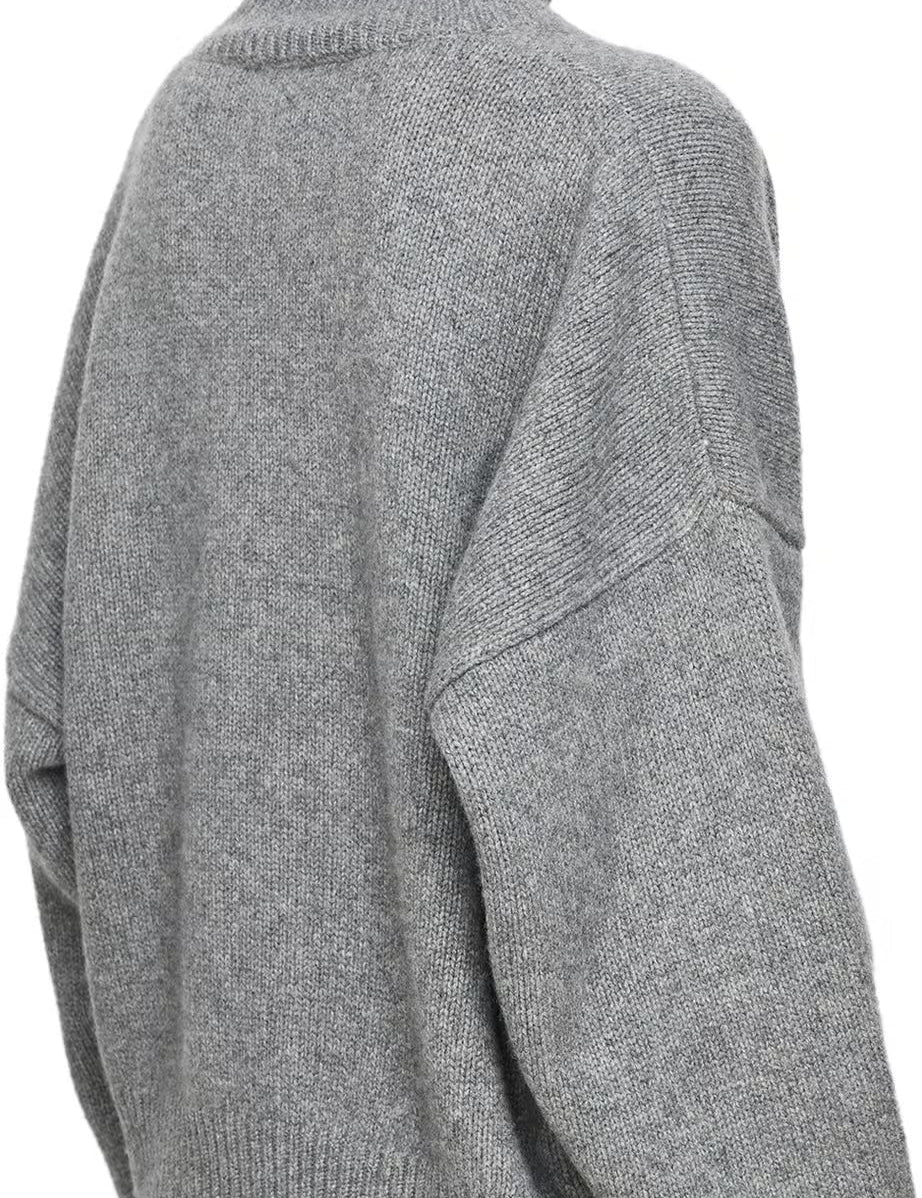 Oversized dames coltrui grofgebreid voor de winter