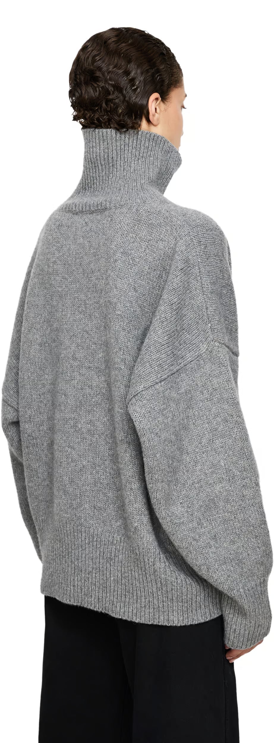 Oversized dames coltrui grofgebreid voor de winter