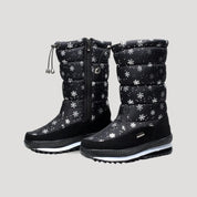Dames Snowboots | Warme Voering | Hoge Schacht | Trekkoord Sluiting