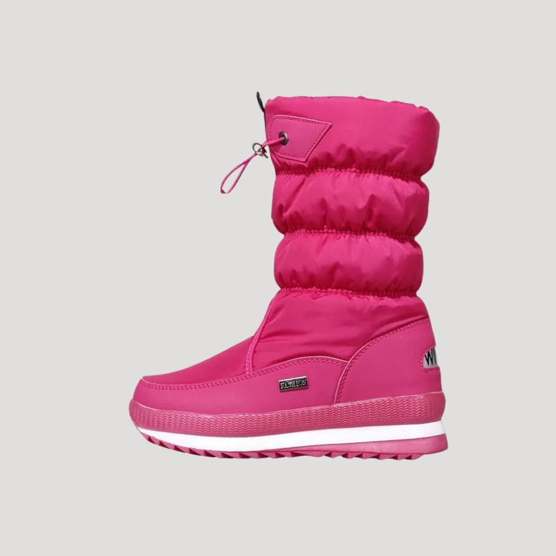 Dames Snowboots | Warme Voering | Hoge Schacht | Trekkoord Sluiting