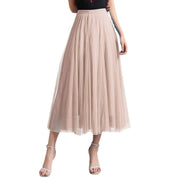 Midi Tule Rok Dames met Gelaagde Stof | Feestelijke Tutu Rok