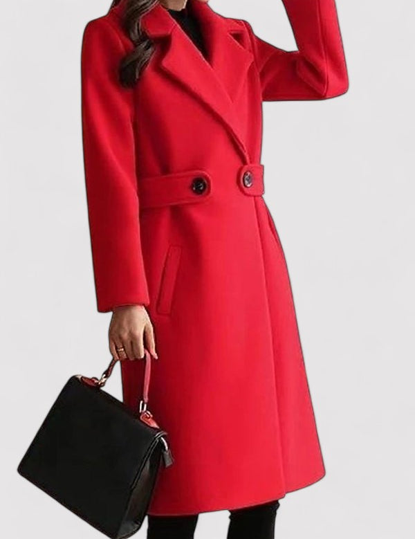 Elegante dames mantel | Getailleerde en lange pasvorm