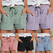 Dames zomershort met elastische tailleband