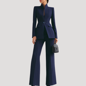 Dames zakelijke pak getailleerd - Blazer en pantalon set