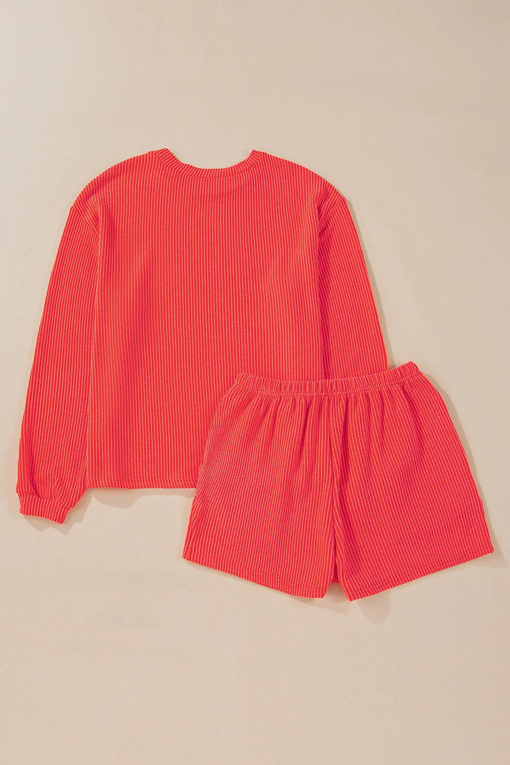 Dames loungewear set met sweater en korte broek
