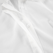 Witte Cropped Blouse Dames met Strikdetail | Lange Mouw en Hoge Kraag