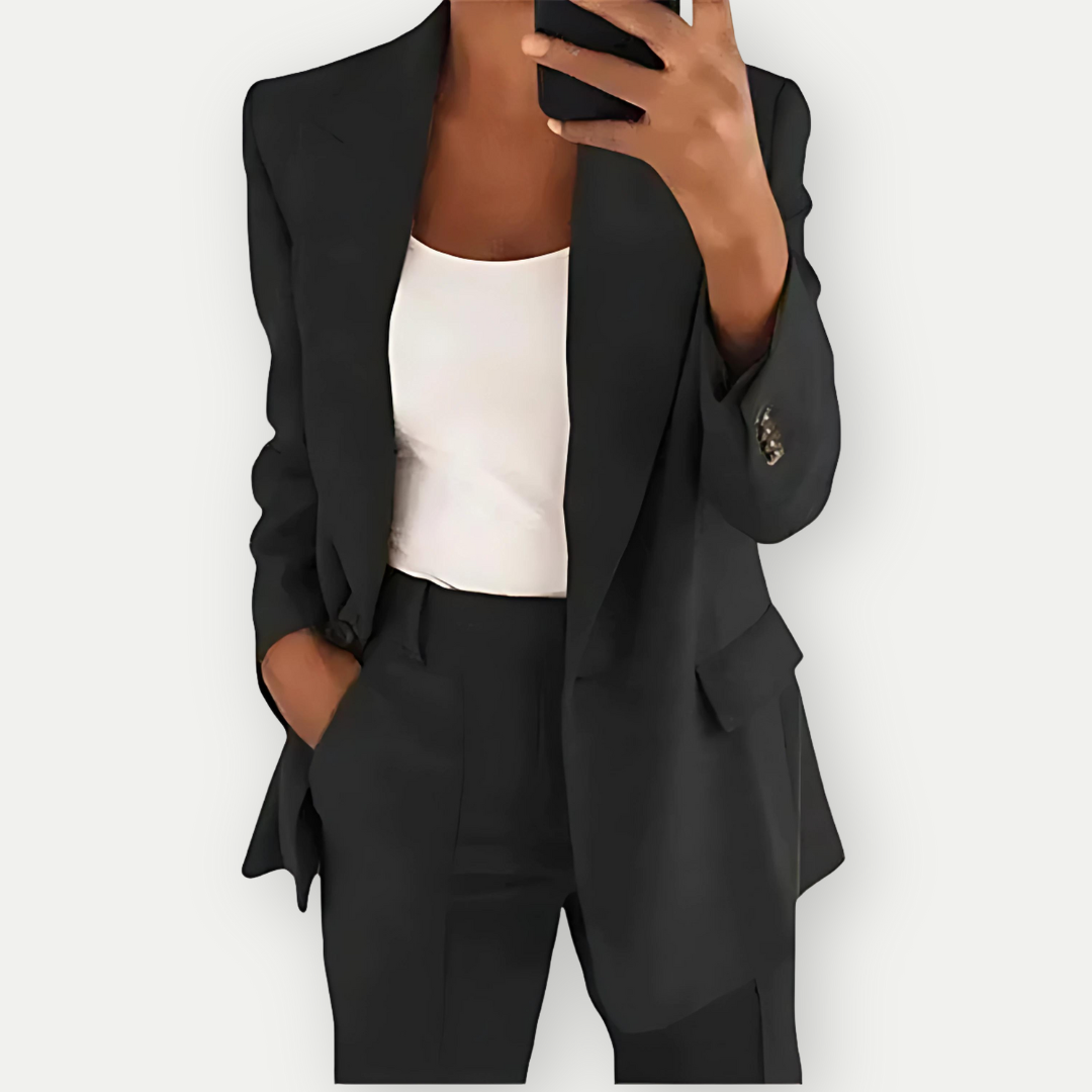 Stijlvol damespak | Blazer en broek tweedelig set