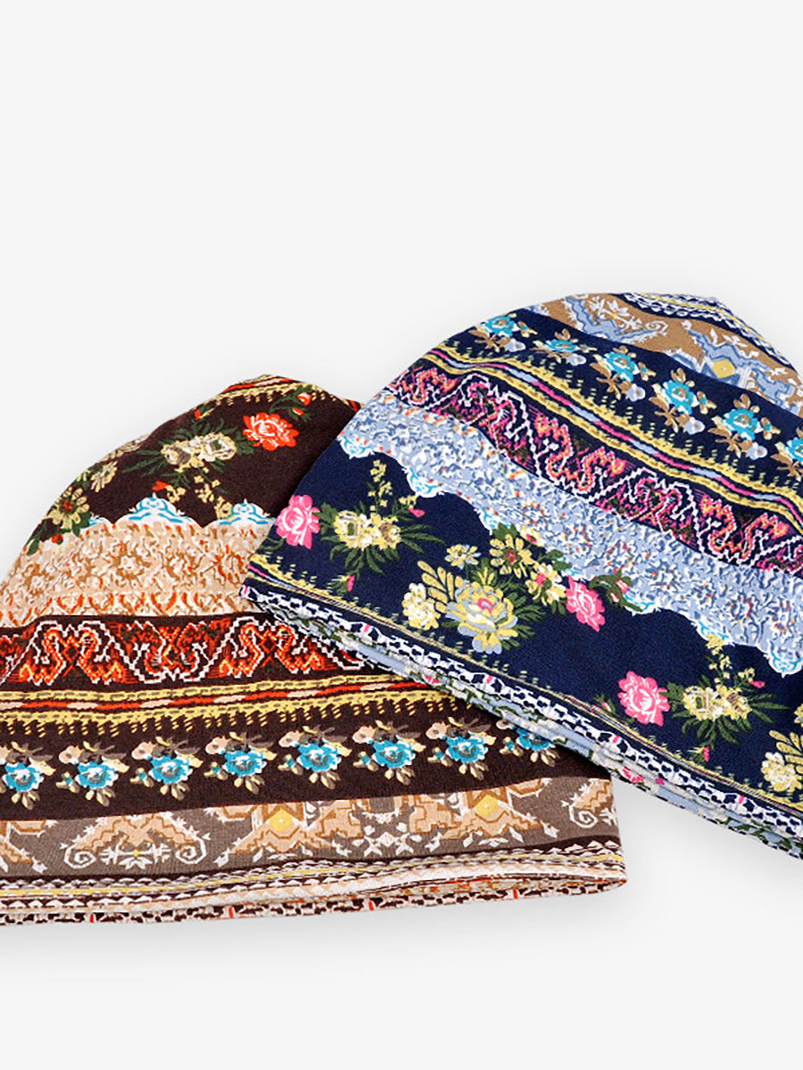 Dames muts | Boho print beanie