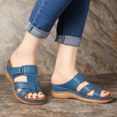 Dames sandalen met dikke zool